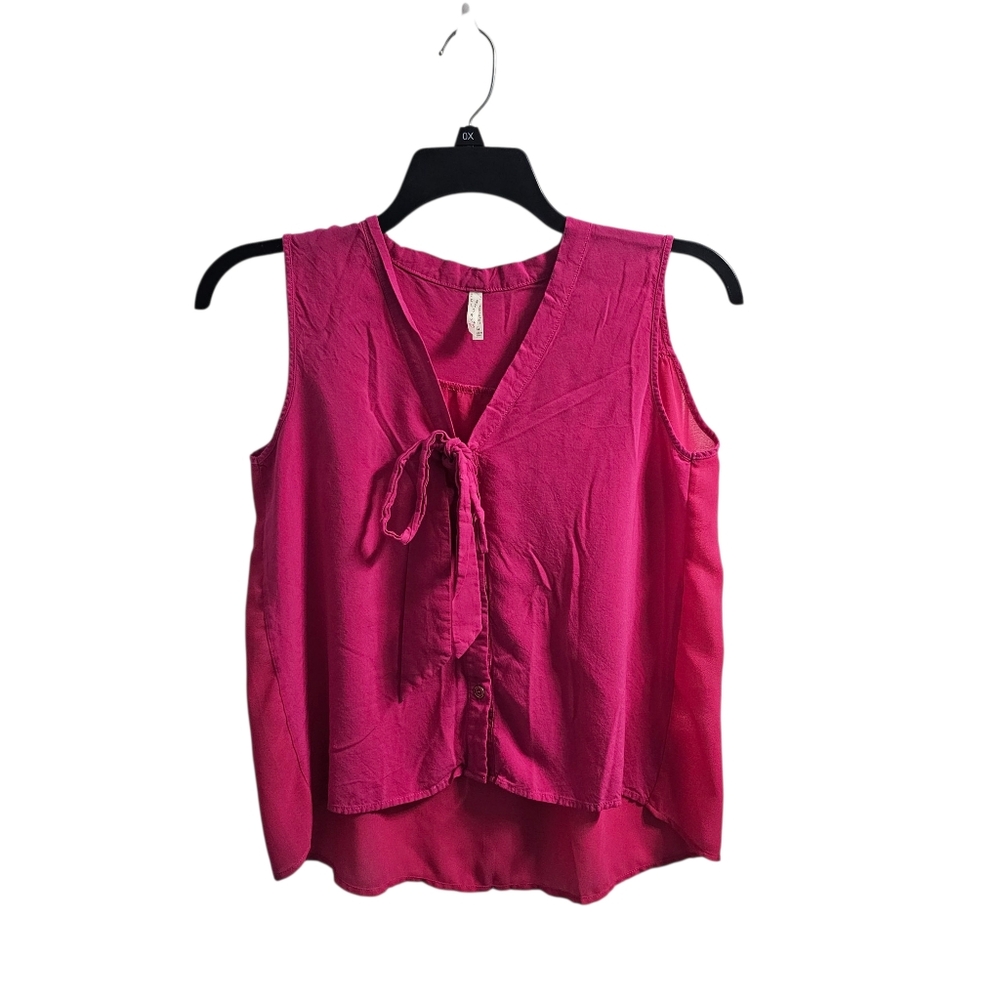 Cool Story Pink Tank Top Rayon Blouse Women's Large